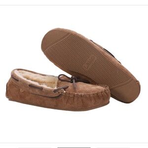 Lamo Hannah Brown Kids Moccasins with Cream Lining